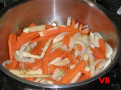 Legumele tăiate în bucăţi egale